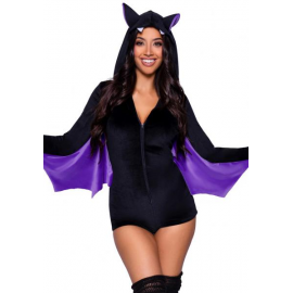 COSTUME PIPISTRELLO VIOLA - Leg Avenue (taglia S)