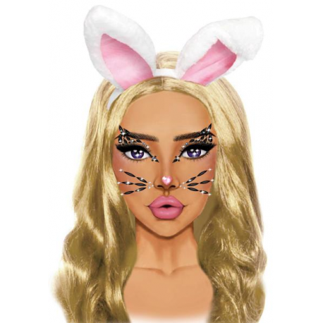 STICKER PER VISO \\"CAT & BUNNY\\" - Leg Avenue