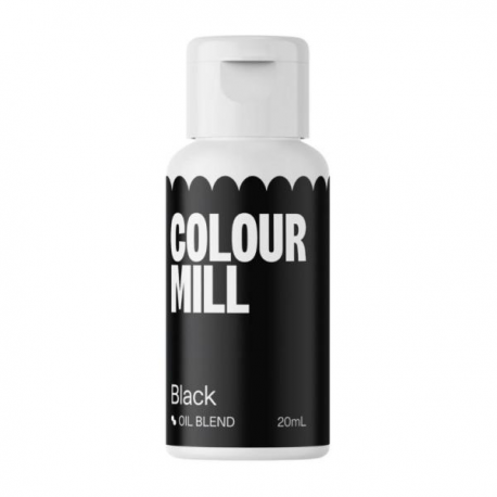 COLOUR MILL BLACK 20ml - Colorante alimentare a base olio (liposolubile)