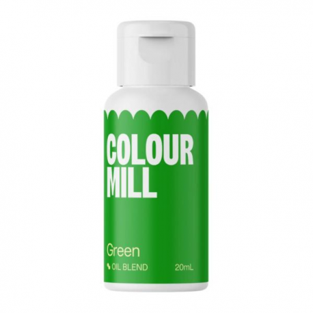 COLOUR MILL GREEN 20ml - Colorante alimentare a base olio (liposolubile)