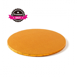 CAKEBOARD ARANCIO TONDO Ø 30cm X H 1,2 CM (Premium Quality)