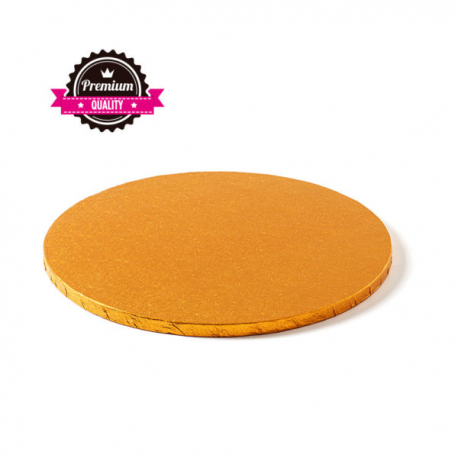 CAKEBOARD ARANCIO TONDO Ø 30cm X H 1,2 CM (Premium Quality)