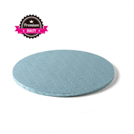 CAKEBOARD AZZURRO TONDO Ø 30cm X H 1,2 CM (Premium Quality)