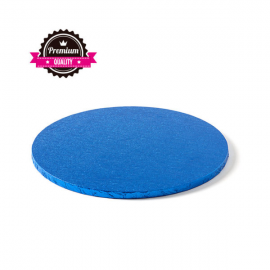 CAKEBOARD BLU TONDO Ø 25cm X H 1,2 CM (Premium Quality)