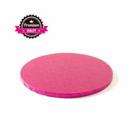 CAKEBOARD FUCSIA TONDO Ø 25cm X H 1,2 CM (Premium Quality)