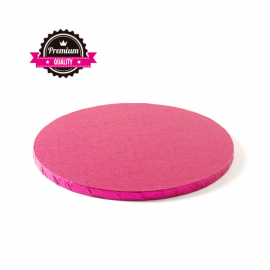 CAKEBOARD FUCSIA TONDO Ø 30cm X H 1,2 CM (Premium Quality)
