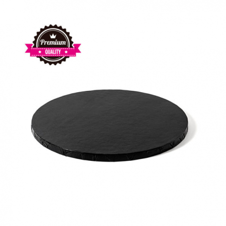 CAKEBOARD NERO TONDO Ø 30cm X H 1,2 CM (Premium Quality)