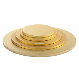 CAKEBOARD ORO TONDO Ø 25cm X H 1,2 CM