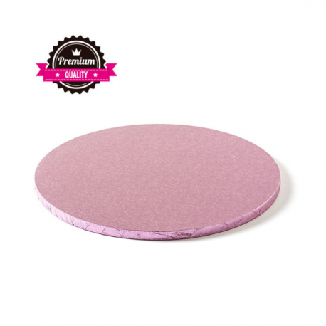 CAKEBOARD ROSA TONDO Ø 30cm X H 1,2 CM (Premium Quality)