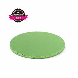 CAKEBOARD VERDE CHIARO TONDO Ø 25cm X H 1,2 CM (Premium Quality)