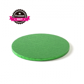 CAKEBOARD VERDE TONDO Ø 25cm X H 1,2 CM (Premium Quality)