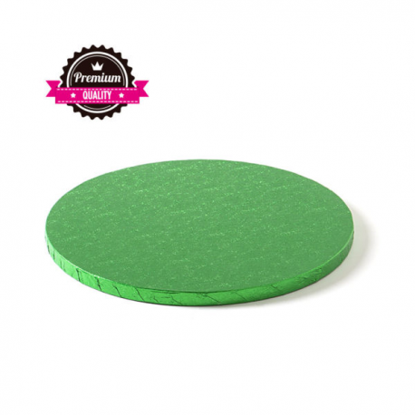 CAKEBOARD VERDE TONDO Ø 30cm X H 1,2 CM (Premium Quality)