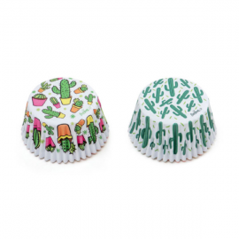PIROTTINI PER CUPCAKES - CACTUS 50x32mm PZ.36