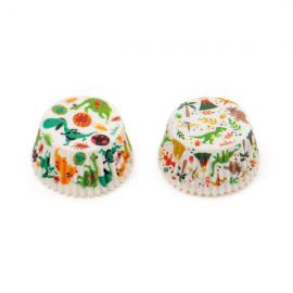 PIROTTINI PER CUPCAKES - DINOSAURI 50x32mm PZ.36