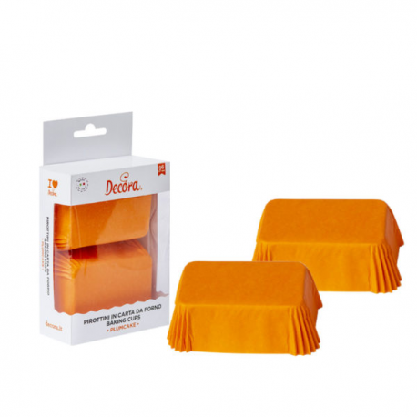 PIROTTINI PLUM CAKE - ARANCIO 80x50mm PZ.36 (non necessitano di teglia)