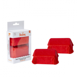 PIROTTINI PLUM CAKE - ROSSI 80x50mm PZ.36 (non necessitano di teglia)