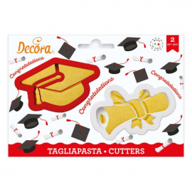 SET 2 TAGLIAPASTA LAUREA IN PLASTICA
