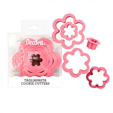 SET 6 TAGLIAPASTA FIORI - 1,5-2,5-3,5-5-6,5-8 cm