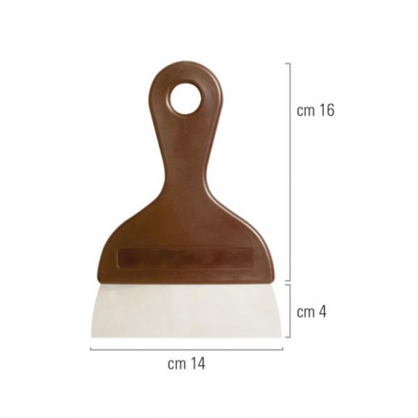 SPATOLA RASCHIETTO CON MANICO ERGONOMICO 14cm