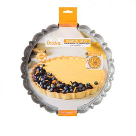STAMPO DESIGN TART CROSTATA TONDO GRANDE ø 30 cm x h 3 cm Antiaderente