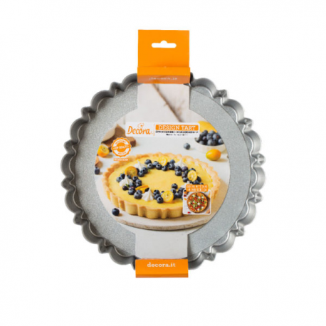 STAMPO DESIGN TART CROSTATA TONDO MEDIO ø 25 cm x h 3 cm Antiaderente