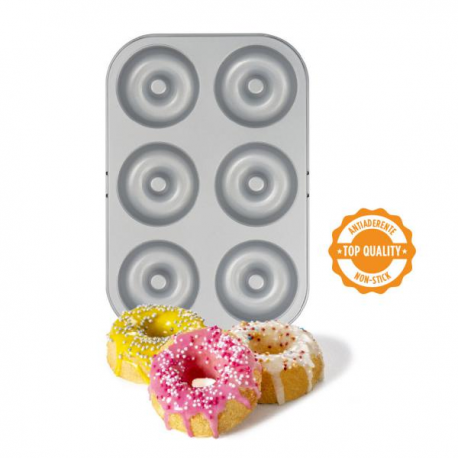 STAMPO DONUTS (in acciaio antiaderente) 6 CAVITA'
