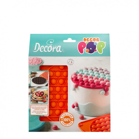 STAMPO IN SILICONE \\"DecorPop\\" CERCHIO diam. 15,3cm