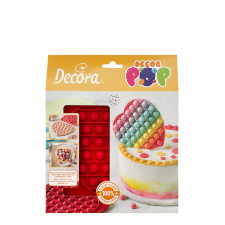 STAMPO IN SILICONE "DecorPop" CUORE diam. 15cm