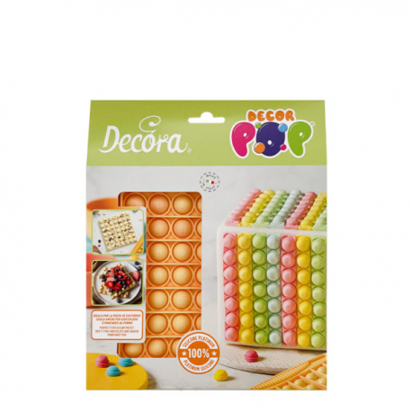 STAMPO IN SILICONE \\"DecorPop\\" QUADRATO 13,8x13,8 cm