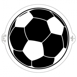 STENCIL TONDO CALCIO Ø 25cm
