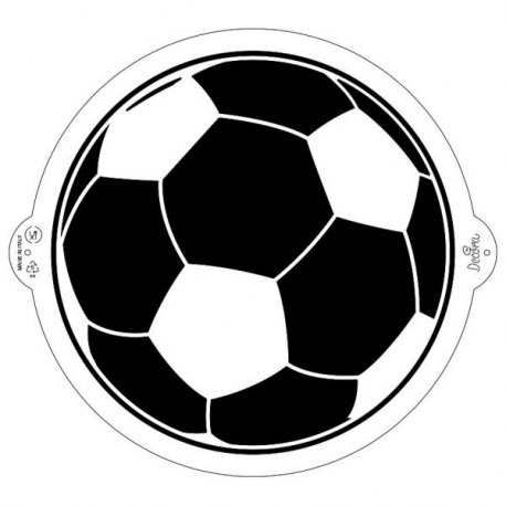 STENCIL TONDO CALCIO Ø 25cm
