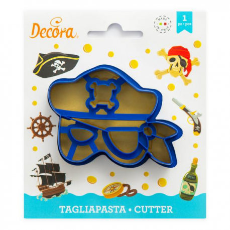 TAGLIAPASTA MASCHERA PIRATA IN PLASTICA