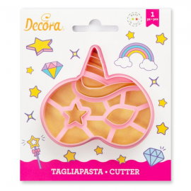 TAGLIAPASTA MASCHERA UNICORNO IN PLASTICA
