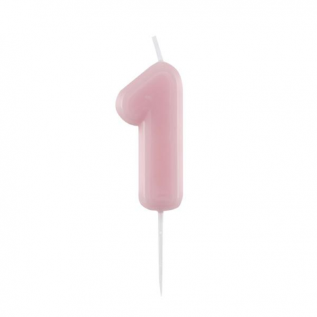 CANDELINA NUMERO 1 ROSA