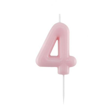 CANDELINA NUMERO 4 ROSA
