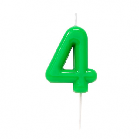 CANDELINA NUMERO 4 VERDE