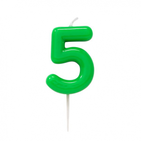 CANDELINA NUMERO 5 VERDE
