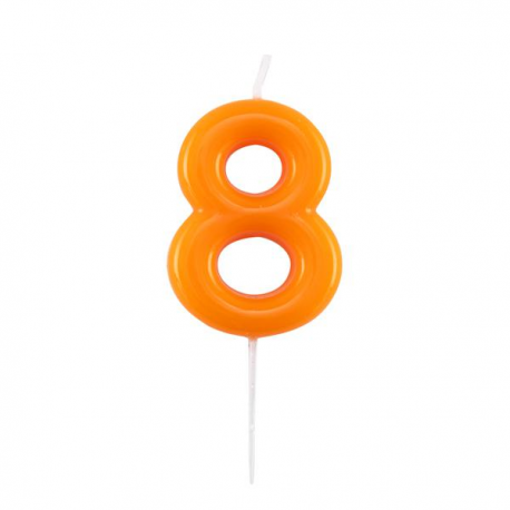 CANDELINA NUMERO 8 ARANCIO