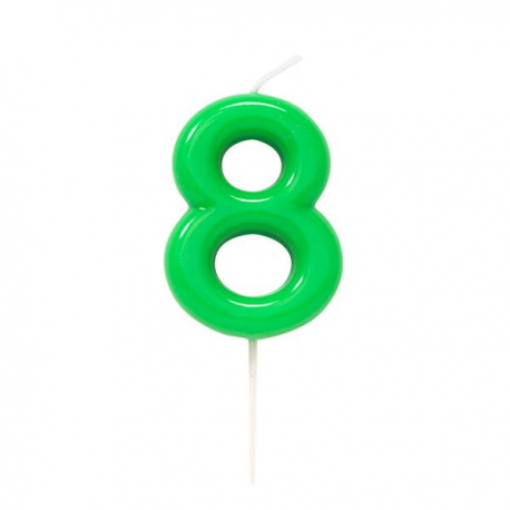 CANDELINA NUMERO 8 VERDE