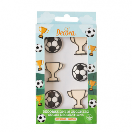 DECORAZIONI DI ZUCCHERO CHAMPIONS 6 pz.