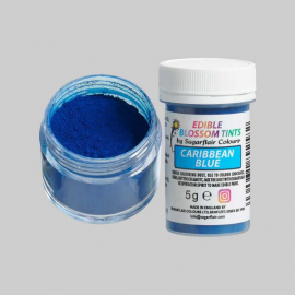 COLORANTE alimentare in polvere "BLU CARAIBI" SUGARFLAIR 5g (Blossom Tint)