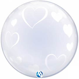PALLONCINO DECO BUBBLE CUORI ø 61cm