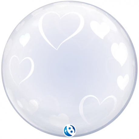 PALLONCINO DECO BUBBLE CUORI ø 61cm