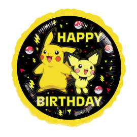 PALLONCINO POKEMON HAPPY BIRTHDAY FOIL STANDARD ø 45cm