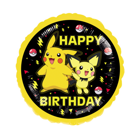 PALLONCINO POKEMON HAPPY BIRTHDAY FOIL STANDARD ø 45cm
