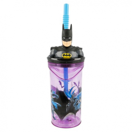BICCHIERE TUMBLER BATMAN 360ml 3D FIGURE
