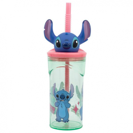 BICCHIERE TUMBLER STITCH 360ml 3D FIGURE