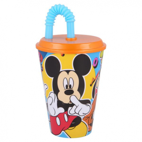 BICCHIERE TUMBLER TOPOLINO 430ml CON CANNUCCIA