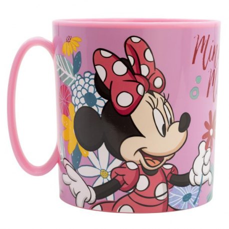 TAZZA EASY MINNIE FLOWERS 350ml in plastica riutilizzabile