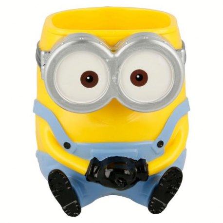 TAZZA MINIONS 3D 250ml in plastica riutilizzabile